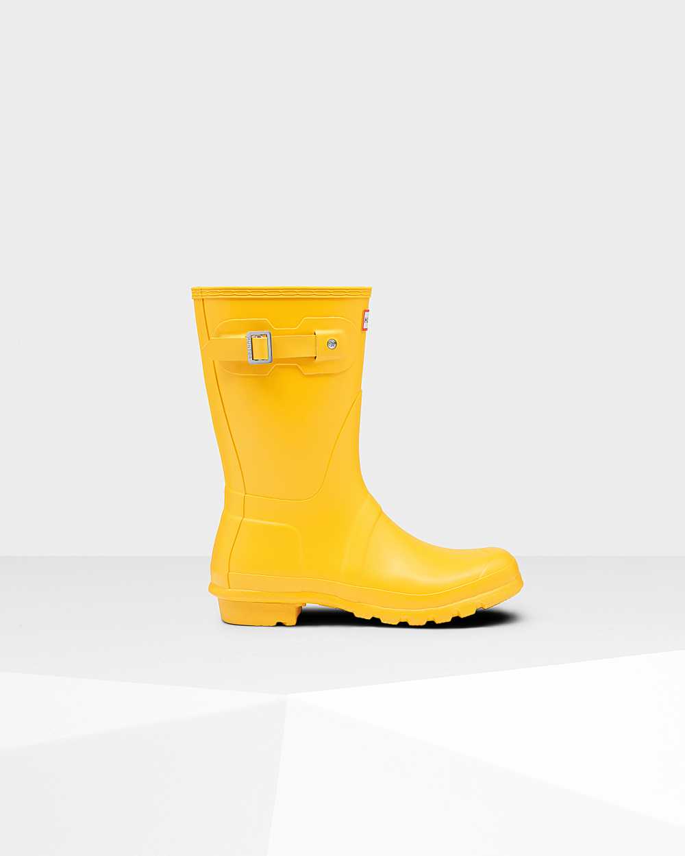 Botas De Agua Mujer - Hunter Original Short Mid-Calf Amarillo - YBAIGC-840 - Amarillo